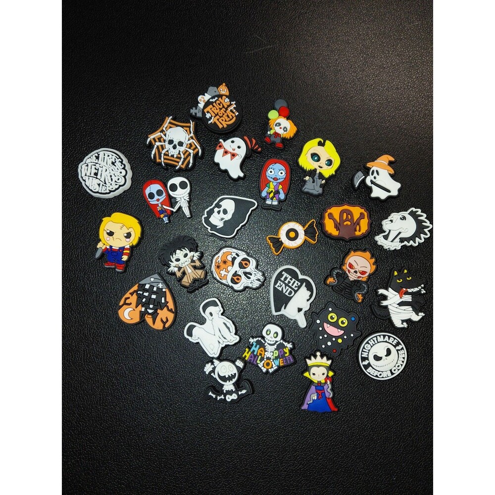 Lot of 26 Croc Charms Gothic Halloween Spooky Ghost